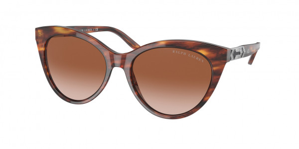Ralph Lauren RL8195B Sunglasses, 500713 SHINY STRIPED HAVANA GRADIENT (TORTOISE)