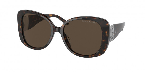 Ralph Lauren RL8196BU Sunglasses, 500373 SHINY DARK HAVANA BROWN (TORTOISE)