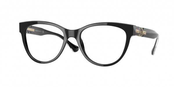 Versace VE3304 Eyeglasses, GB1 BLACK