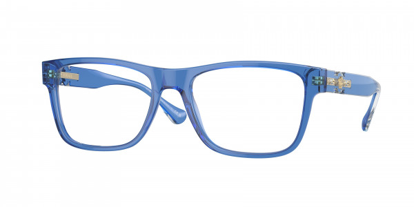 Versace VE3303 Eyeglasses, 5415 TRANSPARENT BLUE (BLUE)