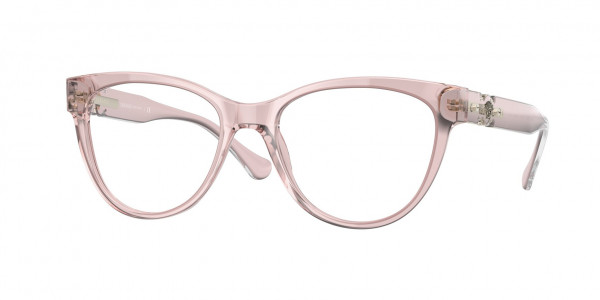 Versace VE3304F Eyeglasses, 5339 TRANSPARENT PINK (PINK)
