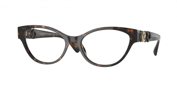 Versace VE3305 Eyeglasses, 108 HAVANA (TORTOISE)