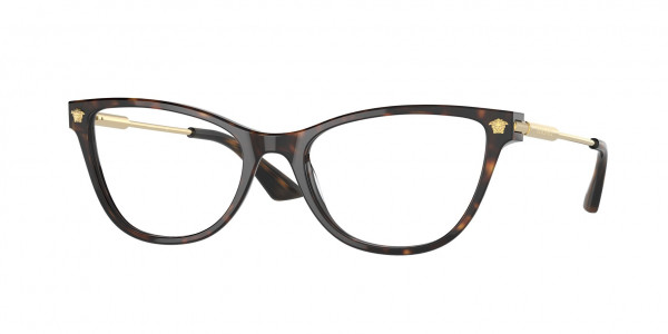 Versace VE3309 Eyeglasses, 108 HAVANA (TORTOISE)