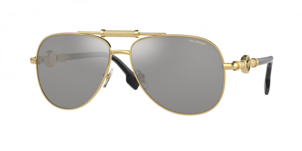 Versace VE2236 Sunglasses, 1002Z3 GOLD POLAR GREY MIRROR SILVER (GOLD)