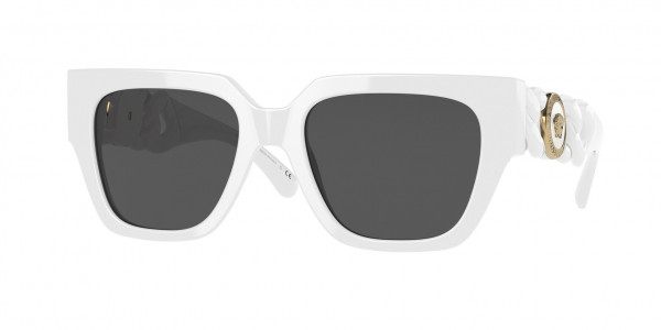 Versace VE4409 Sunglasses, 314/87 WHITE DARK GREY (WHITE)