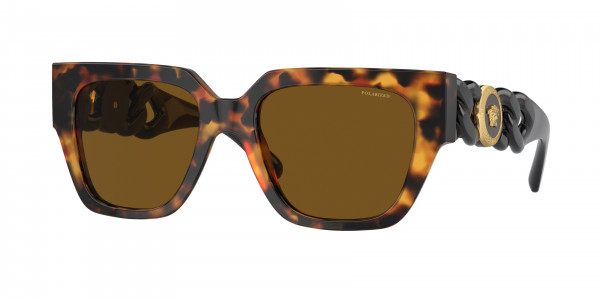 Versace VE4409 Sunglasses, 511983 HAVANA DARK BROWN POLAR (TORTOISE)