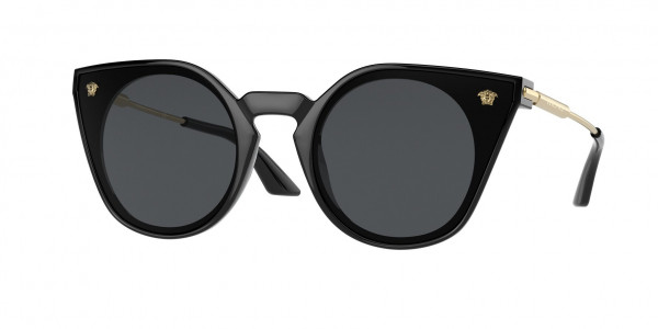 Versace VE4410 Sunglasses, GB1/87 BLACK DARK GREY (BLACK)