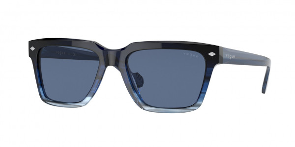 Vogue VO5404S Sunglasses, 297180 GRADIENT BLUE DARK BLUE (BLUE)