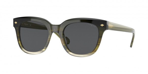 Vogue VO5408S Sunglasses, 297087 GRADIENT GREEN DARK GREY (GREEN)