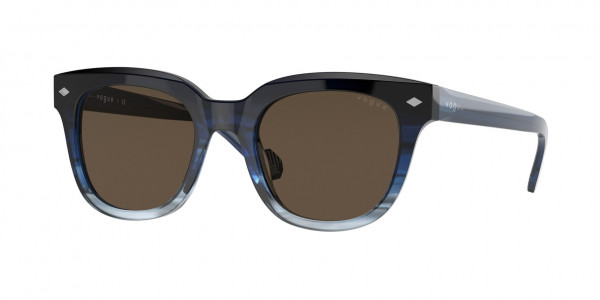 Vogue VO5408S Sunglasses, 297173 GRADIENT BLUE DARK BROWN (BLUE)