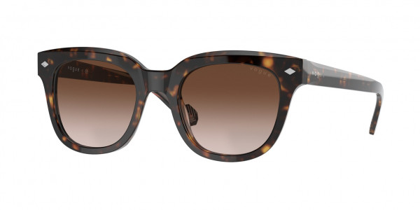 Vogue VO5408S Sunglasses, W65613 DARK HAVANA BROWN GRADIENT (BROWN)