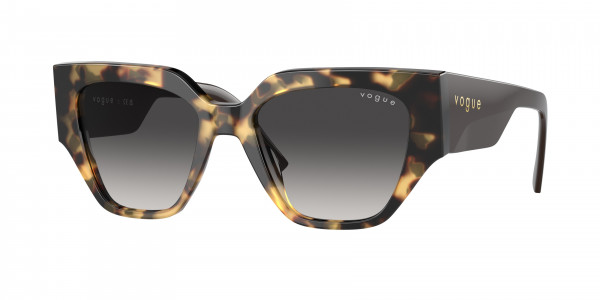 Vogue VO5409S Sunglasses, 26058G YELLOW TORTOISE GREY GRADIENT (TORTOISE)