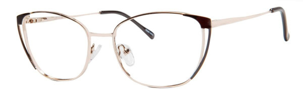 Enhance EN4290 Eyeglasses, Black/Gold