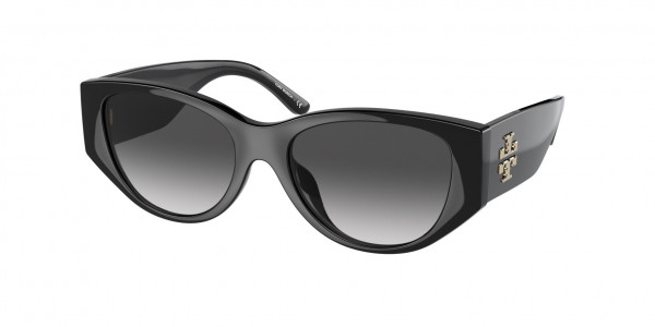 Tory Burch TY9064U Sunglasses, 17918G BLACK DARK GREY GRADIENT (BLACK)