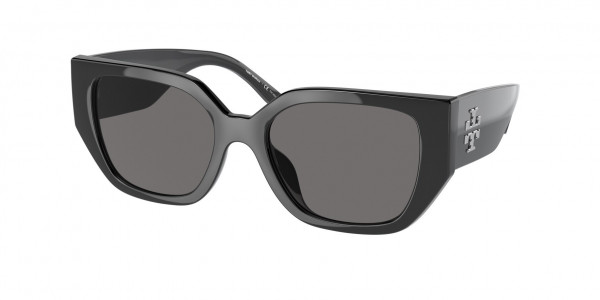 Tory Burch TY9065U Sunglasses, 179181 BLACK GREY SOLID POLAR (BLACK)