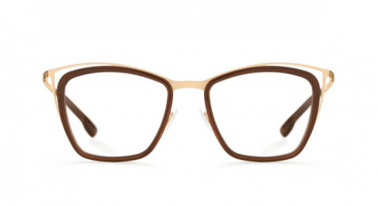 ic! berlin Louisa Eyeglasses, Rosé-Gold-Mahogany