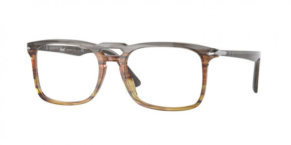 Persol PO3277V Eyeglasses, 1137 STRIPED GREY/GRADIENT BROWN (GREY)