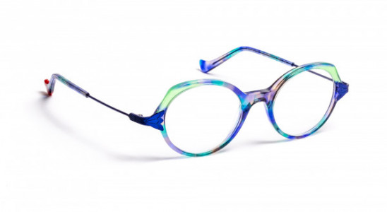 Boz by J.F. Rey MARGOT Eyeglasses, BLUE / GREEN / BLUE SATIN (2040)