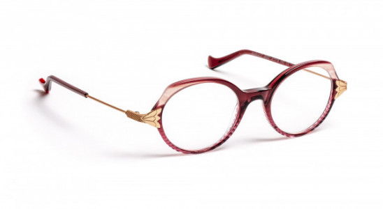 Boz by J.F. Rey MARGOT Eyeglasses, LIE DE VIN / PINK / PINK GOLD SATIN (8580)