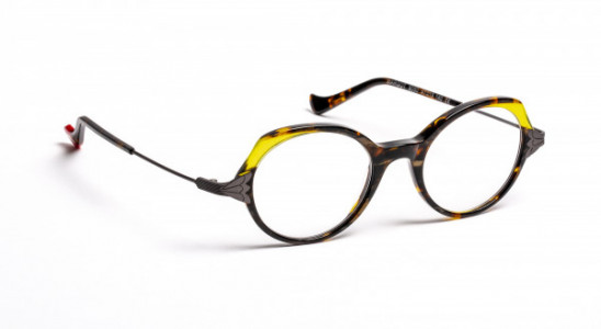 Boz by J.F. Rey MARGOT Eyeglasses, DEMI / YELLOW / RUTHENIUM SATIN (9050)