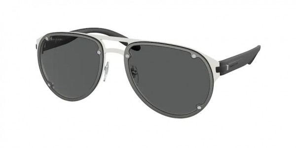 Bvlgari BV5056 Sunglasses, 018/87 MATTE ALUMINIUM DARK GREY (SILVER)