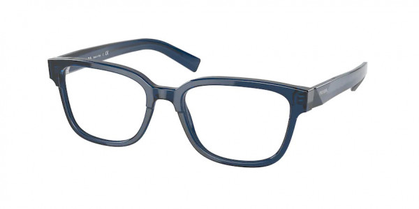 Prada PR 04YV Eyeglasses, 08Q1O1 TRANSPARENT BLUE (BLUE)