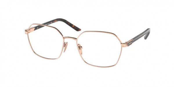 Prada PR 55YV Eyeglasses, SVF1O1 PINK GOLD (PINK)