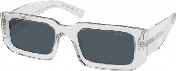 Prada PR 06YS Sunglasses, 12R09T TRANSPARENT GREY DARK GREY (GREY)