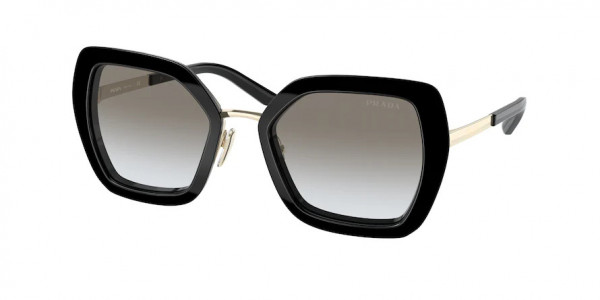 Prada PR 53YS Sunglasses, AAV0A7 BLACK GREY GRADIENT (BLACK)