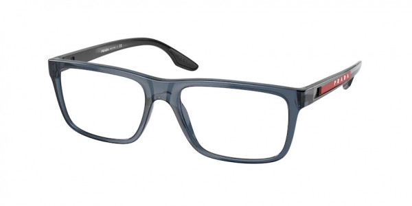 Prada Linea Rossa PS 02OV Eyeglasses, CZH1O1 BLUE TRANSPARENT (BLUE)