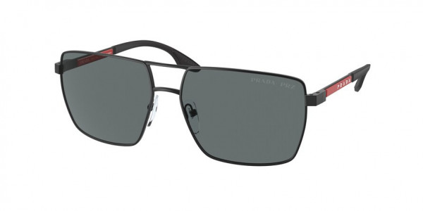 Prada Linea Rossa PS 50WS Sunglasses, DG002G BLACK RUBBER POLAR DARK GREY (BLACK)