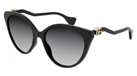 Gucci GG1011S Sunglasses, 001 - BLACK with GREY lenses