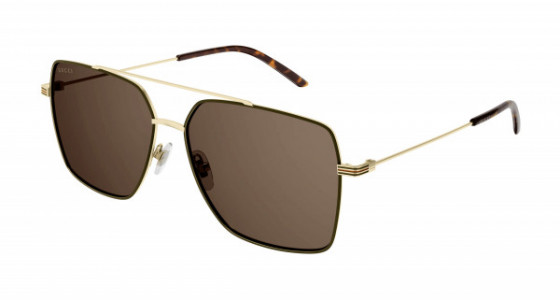 Gucci GG1053SK Sunglasses, 002 - GOLD with BROWN lenses