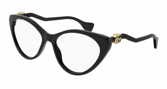 Gucci GG1013O Eyeglasses, 001 - BLACK with TRANSPARENT lenses