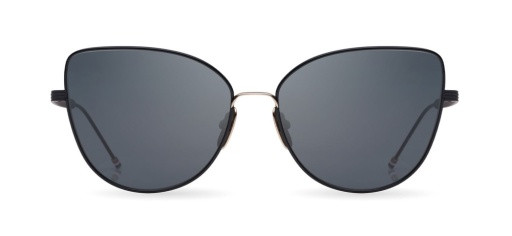 Thom Browne TB-121 Sunglasses, BLACK IRON - WHITE GOLD