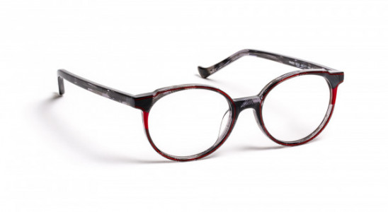 J.F. Rey PA082 Eyeglasses, NICE BLACK/RED (0030)