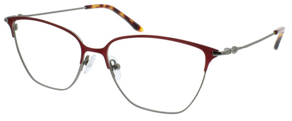 BCBGMAXAZRIA HENLEY Eyeglasses, Red