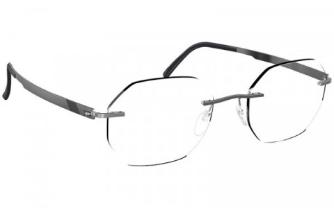 Silhouette Venture LA Eyeglasses, 7100 Rhodium / Black