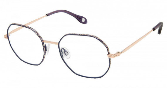 Fysh UK F-3682 Eyeglasses, M201-NAVY ROSE GOLD