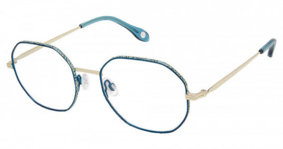 Fysh UK F-3682 Eyeglasses, M204-TEAL JAPAN GOLD