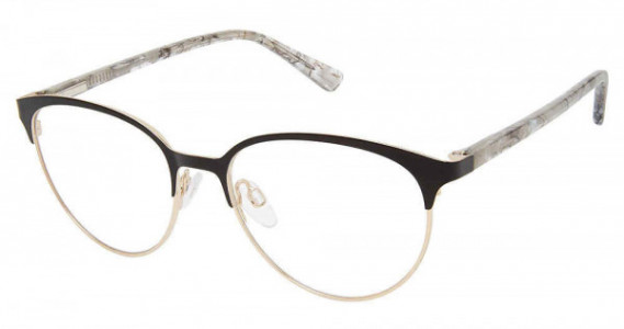 SuperFlex SF-600 Eyeglasses, S200-BLACK GOLD