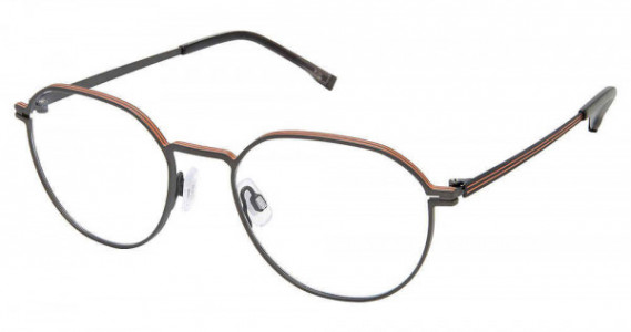 Evatik E-9228 Eyeglasses, M103-CHARCOAL GINGER