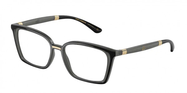 Dolce & Gabbana DG5081 Eyeglasses, 3246 BLACK/TRANSPARENT BLACK (BLACK)