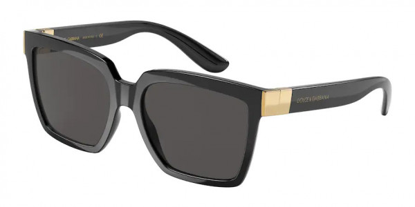 Dolce & Gabbana DG6165 Sunglasses, 501/87 BLACK DARK GREY (BLACK)