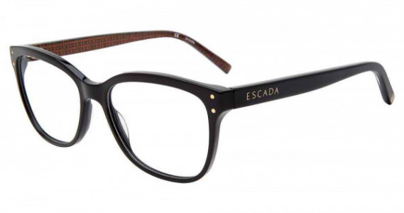 Escada VESC53 Eyeglasses, BLACK (0700)