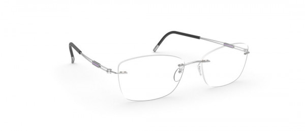 Silhouette TNG Crystals KG Eyeglasses, 7100 Amethyst Rhodium