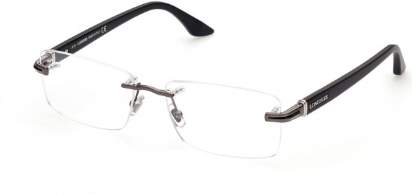 Longines LG5021 Eyeglasses, 008 - Shiny Gunmetal