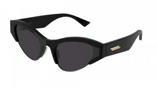 Bottega Veneta BV1102S Sunglasses, 001 - BLACK with GREY lenses