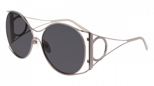 Ferragamo SF290S Sunglasses, (021) DARK RUTENIUM