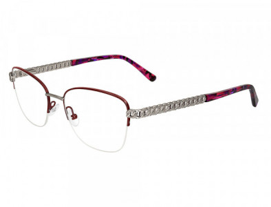 Cashmere CASH4201 Eyeglasses, C-2 Burgandy/Gunmetal